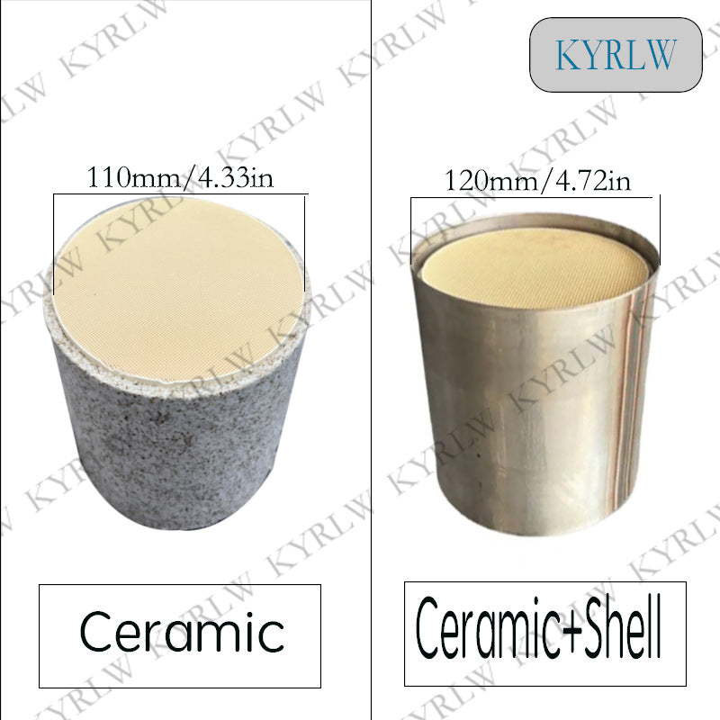 Durchmesser 110/120 mm, universeller Waben-Keramik-Katalysator, Drei-Wege-Katalysator für Autos, Abgaskatalysator