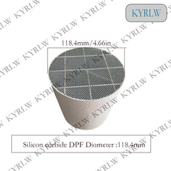 Durchmesser 118,4 mm Dieselmotor Sic DPF Siliziumkarbid Dieselpartikelfilter Siliziumkarbid-Katalysator FÜR Dieselmotorabgase