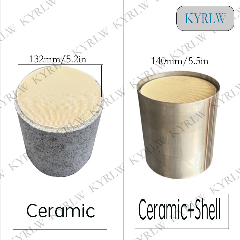 Диаметр 132/140 мм, универсальный сотовый керамический каталитический нейтрализатор, трехсторонний каталитический нейтрализатор для автомобилей, выхлопной катализатор