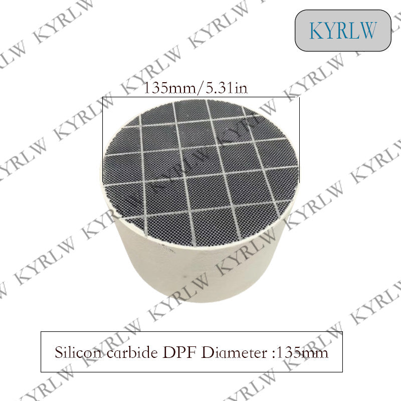 Durchmesser 135 mm Dieselmotor Sic DPF Siliziumkarbid Dieselpartikelfilter Siliziumkarbid-Katalysator FÜR Dieselmotorabgase