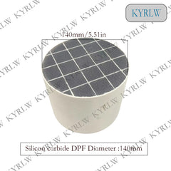 Durchmesser 140 mm Dieselmotor Sic DPF Siliziumkarbid Dieselpartikelfilter Siliziumkarbid-Katalysator FÜR Dieselmotorabgase