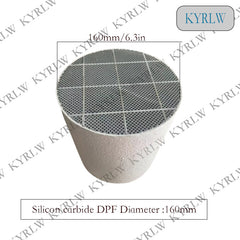 Durchmesser 160 mm Dieselmotor Sic DPF Siliziumkarbid Dieselpartikelfilter Siliziumkarbid-Katalysator FÜR Dieselmotorabgase