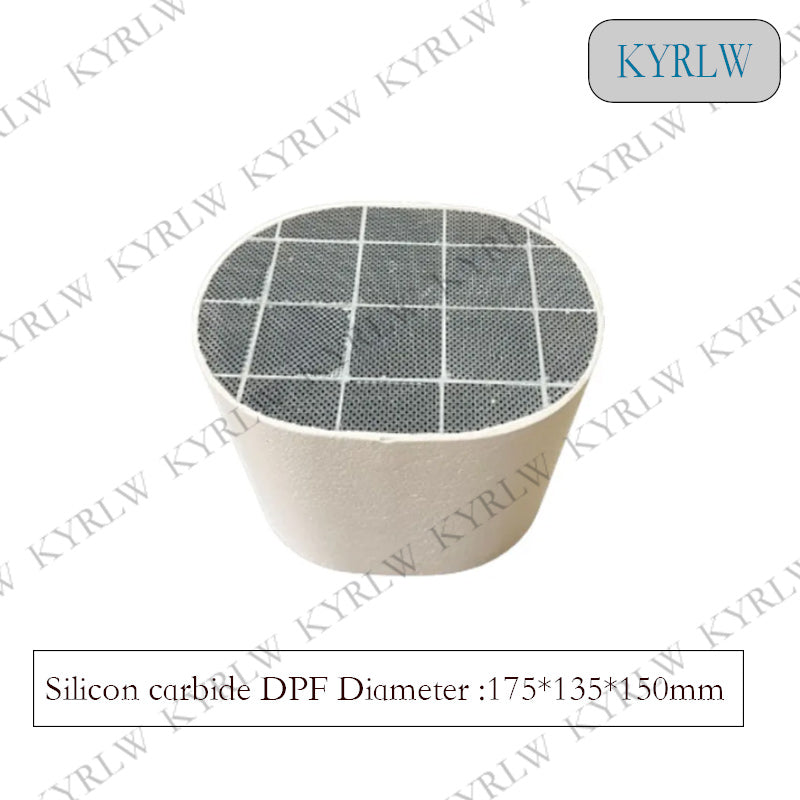 Durchmesser 175*135*150mm Dieselmotor Sic DPF Siliziumkarbid Dieselpartikelfilter Siliziumkarbid-Katalysator FÜR Dieselmotorabgase