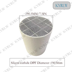 Durchmesser 190,5 mm Dieselmotor Sic DPF Siliziumkarbid Dieselpartikelfilter Siliziumkarbid-Katalysator FÜR Dieselmotorabgase