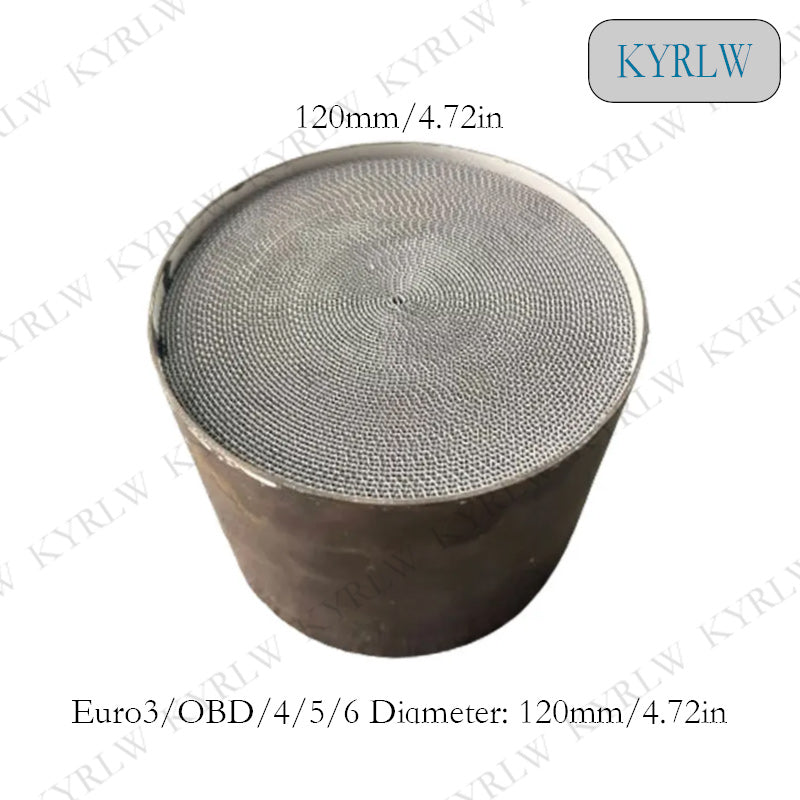 Three Way Catalyst Euro 3/OBD/4/5/6 200-600cpsi 120*80/100mm Honeycomb Metal Catalytic Converter