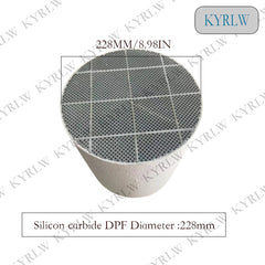 Diameter 228mm Diesel Engine Sic DPF Silicon Carbide Diesel particulate filter Silicon Carbide Catalytic Converter FOR Diesel Engine Exhaust Gas