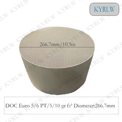 Universal ceramic 266.7*72.6/152.4mm Euro5/6 standard Cordierite Diesel Oxidation Catalyst for Diesel vehicle