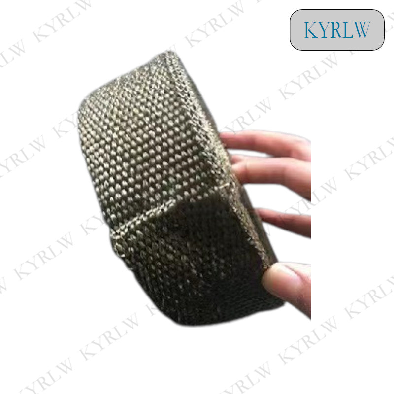 Basalt glass fiber with titanium gold/black fiber banana tropical exhaust pipe insulation cloth