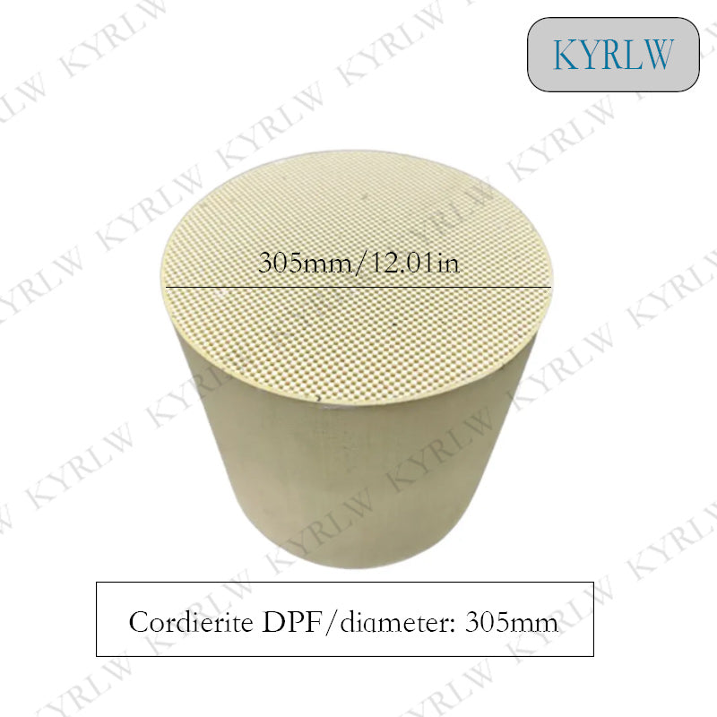 Catalytic Converter DPF System No Standard 305*205/280mm Cordierite Honeycomb Ceramic Diesel Engine