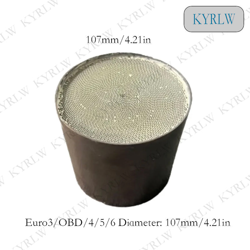 Three Way Catalyst Euro 3/OBD/4/5/6 200-600cpsi 107*75/100mm Honeycomb Metal Catalytic Converter