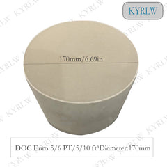 Universal ceramic 170*101.6/120/152.4mm Euro5/6 standard Cordierite Diesel Oxidation Catalyst for Diesel vehicle