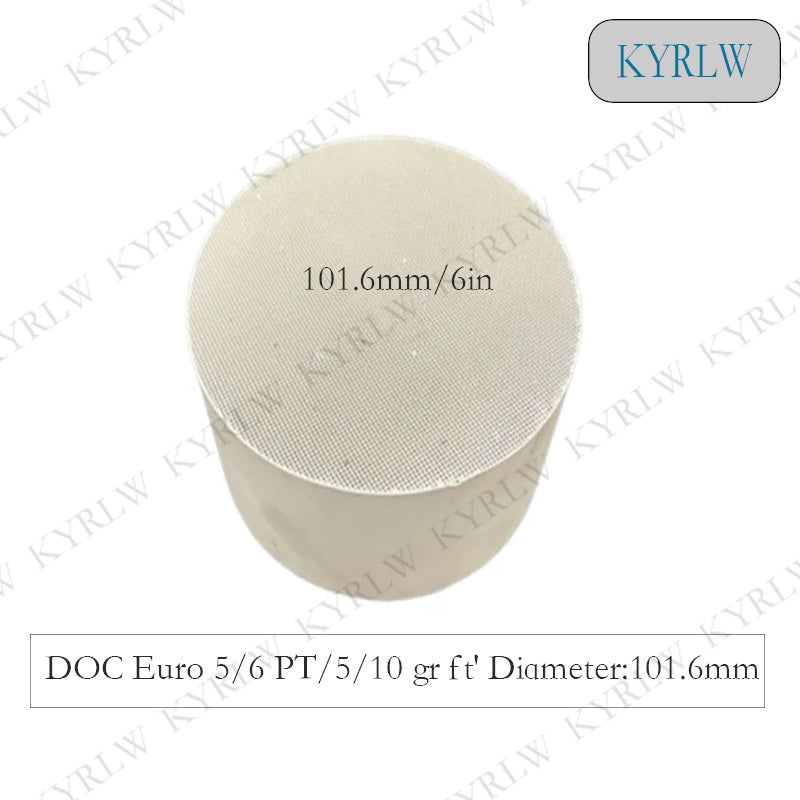 Universal ceramic 101.6*76mm Euro5/6 standard Cordierite Diesel Oxidation Catalyst for Diesel vehicle