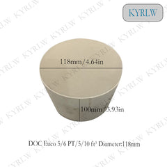 Universal ceramic 118*100mm Euro5/6 standard Cordierite Diesel Oxidation Catalyst for Diesel vehicle